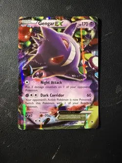 Gengar EX 34/119 - XY Phantom Forces Ultra Rare Holo Pokemon Card NM DESC - Image 1