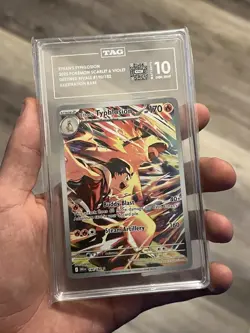 Pokemon TCG Ethan's Typhlosion Card 190/182 Destined Rivals Series TAG 10 - Image 1