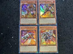4x Rescue-Ace Fire (AMDE) Yu-Gi-Oh Cards - Image 1
