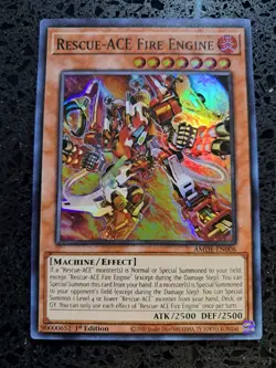 4x Rescue-Ace Fire (AMDE) Yu-Gi-Oh Cards - Image 2