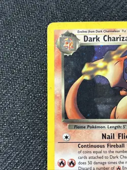 Dark Charizard 4/82 Team Rocket 2000 Holo Rare WOTC Pokemon Card TCG Crease - Image 5
