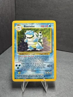 Pokemon TCG Blastoise 2/102 Holo Rare Base Set WOTC Vintage Card - Image 2