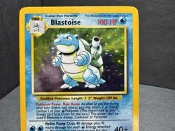 Pokemon TCG Blastoise 2/102 Holo Rare Base Set WOTC Vintage Card - Image 3