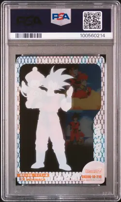 2004 DRAGON BALL MORINAGA JPN WAFER CARDS PART 3 #210 SON GOHAN/SON GOKU PSA 10 - Image 2