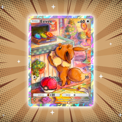 Eevee #248 Illustration Rare Pokemon TCG Pocket Genetic Apex Holo Card - Image 1