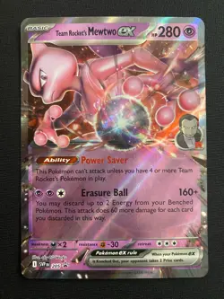 Team Rocket's Mewtwo ex 205 Sv: Scarlet & Violet Promo Cards Holo - Image 1