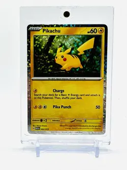 Pikachu 2025 NEW McDonald’s Happy Meal Pokemon Promo Card Holo - Image 1