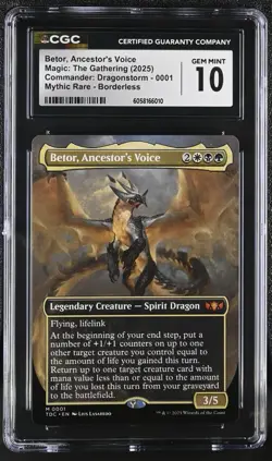 Betor, Ancestor's Voice (Borderless) - Tarkir: Dragonstorm - CGC Gem Mint 10 - Image 1