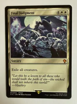 x1 Final Judgment M MTG Commander: Final Fantasy M/NM, English - Image 1