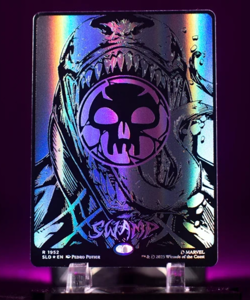 PRE-SALE - Swamp ✨RAISED FOIL✨ Mana Symbiote Venom Land - Spider-Man Secret Lair - Image 2