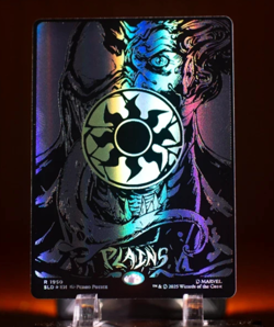 PRE-SALE - Plains ✨RAISED FOIL✨ Mana Symbiote Venom Land Spider-Man Secret Lair - Image 2