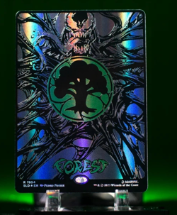 PRE-SALE - Forest✨RAISED FOIL✨ Mana Symbiote Venom Land Spider-Man Secret Lair - Image 2
