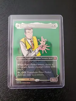 MTG Peter Parker (0232) (Borderless) Marvel's Spider-Man Foil NM - MINT - Image 1