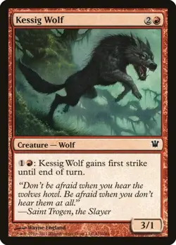 4x MTG Kessig Wolf Innistrad Regular Common - Image 1