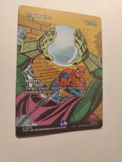 Reg MTG ~ Traumatize ~ 0015 Borderless ~ Marvel Spider-man Magic The Gathering - Image 2