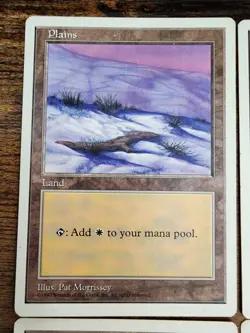 MTG ⭐5th Edition Basic Land Plains Set LP ⭐4x: 1x of Each Art ⭐Vintage Magic - Image 3