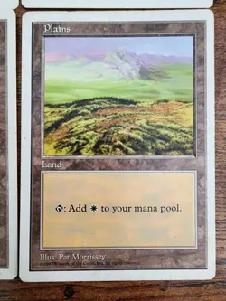 MTG ⭐5th Edition Basic Land Plains Set LP ⭐4x: 1x of Each Art ⭐Vintage Magic - Image 5