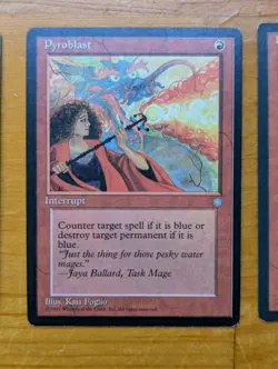 MTG Ice Age Pyroblast x4, LP, see pics - Image 3