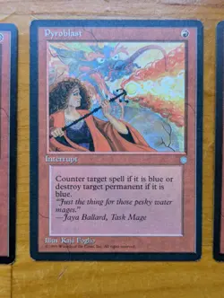 MTG Ice Age Pyroblast x4, LP, see pics - Image 4