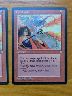 MTG Ice Age Pyroblast x4, LP, see pics - Image 5