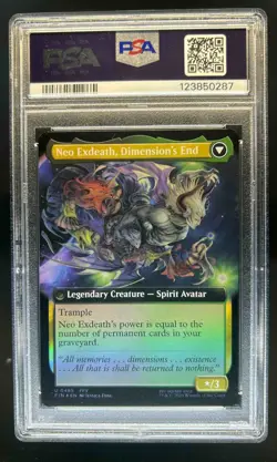 2025 MTG Final Fantasy EN Exdeath Neo Exdeath Extended Art Foil #0485 PSA 10 - Image 2