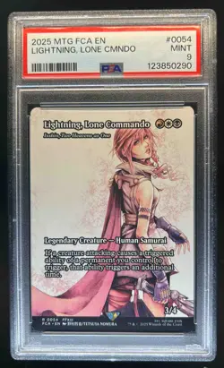 2025 MTG Magic the Gathering FCA EN Lightning Lone Commando #0054 PSA 9 Mint - Image 1