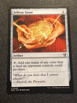 FELLWAR STONE - MTG - NON FOIL - MKC - COMMANDER - BLAME GAME - 2024 - NM - Image 1