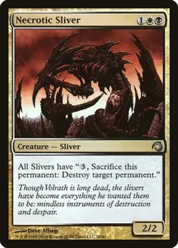 Necrotic Sliver - Foil Premium Deck Series: Slivers LP MTG - Image 1