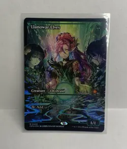 MTG Llanowar Elves - Showcase Foil - Foundations FDN 0429 - Image 1