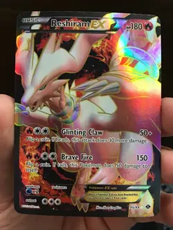 RESHIRAM EX 95/99 FULL ART BLACK AND WHITE NEXT DESTINIES POKEMON - Image 1