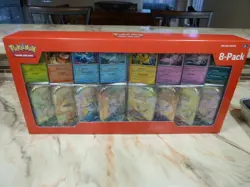 Pokemon TCG Prismatic Evolutions Costco 8 Mini-Tin Bundle w/ Promo Cards NEW - Image 1