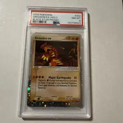2003 Pokemon #002 Groudon EX-Holo Black Star Promo PSA 8 NM-MT - Image 1