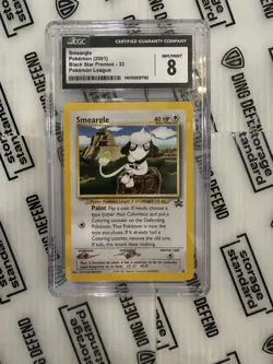 (2001) Pokemon Black Star Promo Smeargle #32 League Pokemon CGC 8 Mint - Image 1