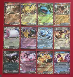 Pokemon TCG Scarlet & Violet 151 Double Rare Complete Set(12) Venusaur Charizard - Image 1