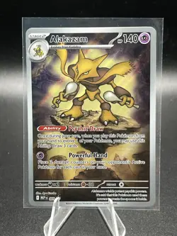 Pokemon TCG Mega Evolution Alakazam 009 Black Star Promo - Image 1