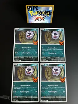 4x - GASTLY - 102/162 Trick Or Trade 2024 - Regular Common - Pokemon TCG Card 👻 - Image 1
