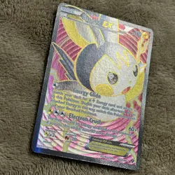 Emolga EX Full Art 143/146 XY Base Set Ultra Rare Holo Pokemon Card 2014 - Image 3