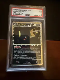 Pokemon TCG Undaunted PSA 5 EX Umbreon 86/90 Prime Holo Ultra Rare Card - Image 1