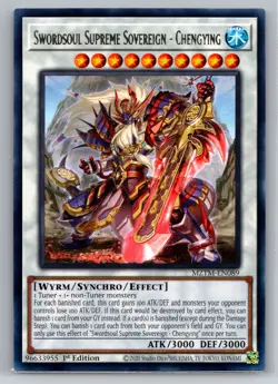 Swordsoul Supreme Sovereign - Chengying MZTM-EN089 Rare 1st Edition YuGiOh Card - Image 1