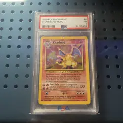 1999 Charizard Base Set 4/102 Holo Rare Pokemon Card PSA 1 Graded Card - Image 1