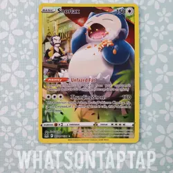 Pokemon Card Snorlax TG10/TG30 Ultra Rare Sword Shield Lost Origin Singles MP - Image 1