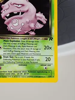 Pokemon TCG Dark Weezing Team Rocket Card Holo Rare Near MINT Condition - Image 5