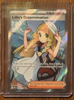 Lillie’s Determination Full Art Holo 169/132 - Mega Evolution - Pokemon Card - Image 1