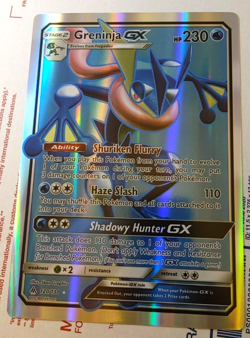 Greninja GX Jumbo Full Art Custom Fan Made Pokemon Card Holo Foil - Image 1
