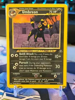 Pokemon Neo Discovery Umbreon TCG Card 32/75 Non Holo LP - Image 1