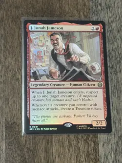 J. Jonah Jameson - Foil R MTG Marvel's Spider-Man R0081 - Image 1