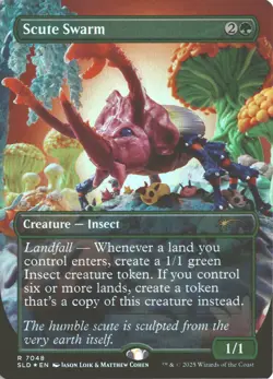 MTG Scute Swarm (7048) *Rainbow Foil* Secret Lair: Play-Doh MT/NM Free Ship - Image 1