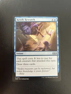 Rowdy Research - Mtg: Wilds of Eldraine Regular Uncommon 312 - Image 1