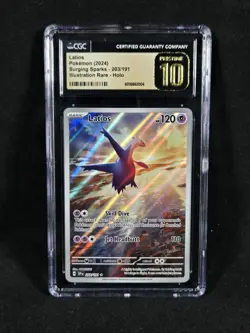 Pokemon Surging Sparks Latios 203/191 Illustration Rare CGC 10 Pristine POP 31 - Image 2