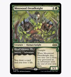 Mosswood Dreadknight (Showcase) - Foil - Wilds of Eldraine (WOE) - MTG Rare #292 - Image 1
